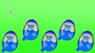 Киндер Джой Сюрприз Яйцами Синяя Песня Издание Finger Семья | Киндер Джой Яйца Папа Палец