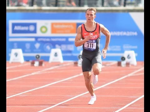 Men's 100m T12 | semi-final 1 | 2014 IPC Athletics European Championships Swansea