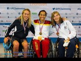 Women's 50m backstroke S5 | Victory Ceremony | 2014 IPC Swimming European Championships