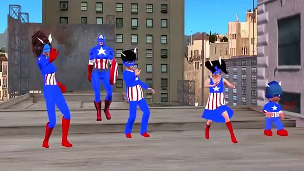 Superheroes Finger Family Nursery Rhymes | Captain America Hulk Ironman Spiderman Finger F
