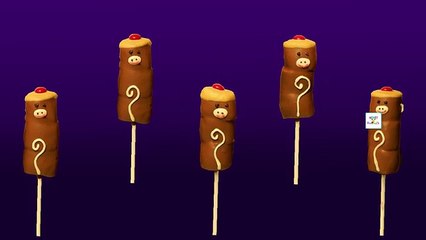 Monkey Lollipop Finger Family Nursery Rhyme - CakePop Lollipop Daddy Finger Song