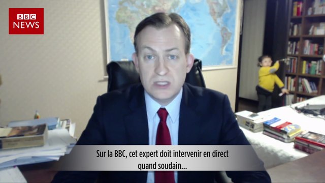 Un expert interrompu par ses enfants en direct sur la BBC