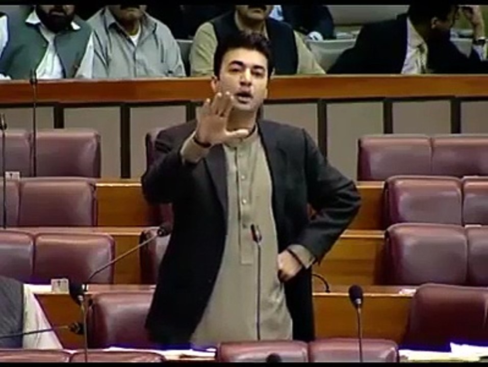 Murad Saeed speech in National Assembly of Pakistan before scuffle with Javed Latif