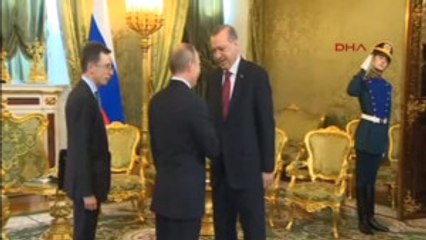 Cumhurbaşkanı Erdoğan ve Putin Kremlin Sarayı'nda Bir Araya Geldi 2