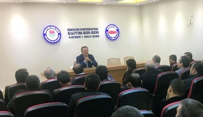 BÜYÜKELÇİ AYDIN NURHAN, KAYSERİ EĞİTİM BİR SEN´DE AVRUPA´NIN İKİYÜZLÜLÜĞÜNÜ ANLATTI