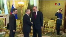 Erdoğan Moskova’da Putin’le Görüştü