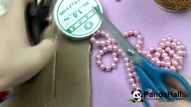 PandaHall Jewelry Making Tutorial Video Make a Chain Bracelet with Pearl Beads for Bridesmaids