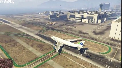 GTA 5- Unbelievable Air Plane Landing at top of Mountain