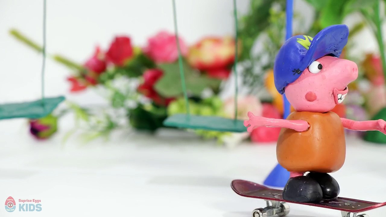 Peppa Pig George Pooping No Toilet Paper | Peppa Pig En Español Play Doh