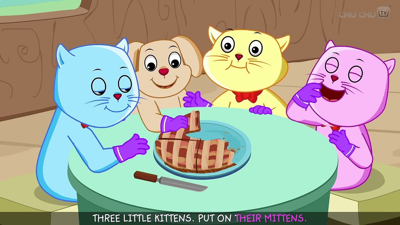 Three Little Kittens Nursery Rhymes from ChuChu TV Kids Songs [HD ...