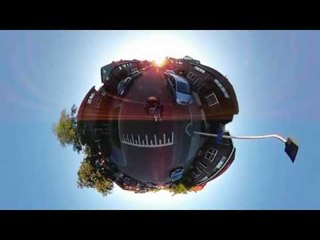 Man Creates Tiny Planet While Riding Longboard