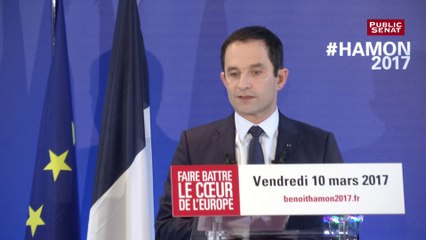 Benoît Hamon présente son projet pour l'Europe