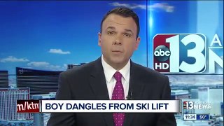 Crews rush to save little boy dangling from ski lift