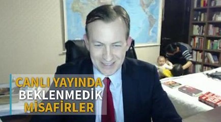 Canlı yayının beklenmedik misafirleri