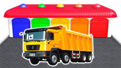 DUMP TRUCK COLORS for Children - Learning Educational Video - Learn Vechicles | Nursery Rhymes