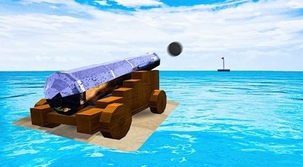 KWEBBELKOP-SHOOTING GOLF BALLS FROM A CANNON! (Golf Games)