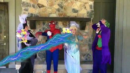 Maleficent Kisses Spiderman Get Married Prank With Elsa Fun Superhero Kids In Real Life In