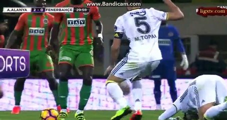 Kenneth Omeruo - OWN GOAL - Alanyaspor 2 - 1 Fenerbahce - 10.03.2017