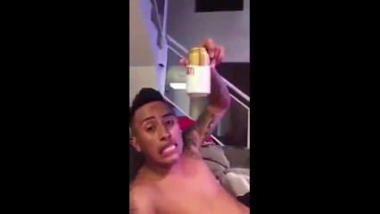 Cueva aparece em vídeo com cerveja na mão e cantando feliz da vida