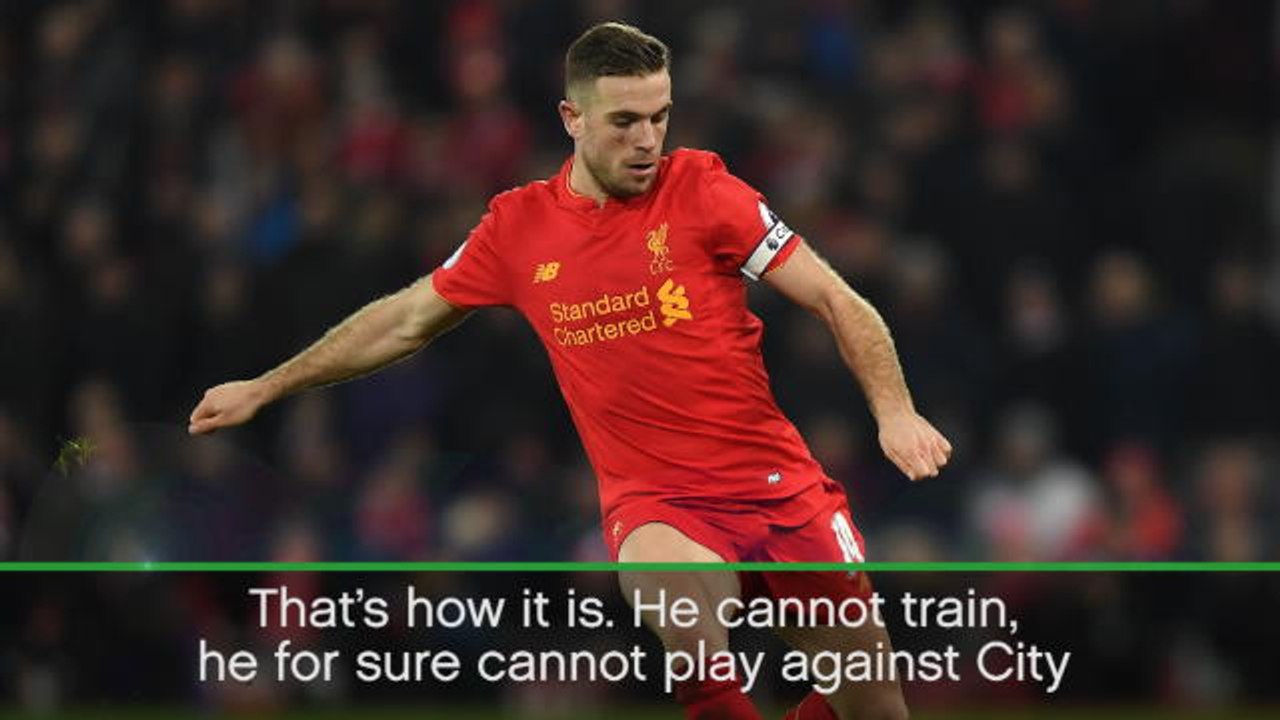 Henderson won't be fit for England - Klopp