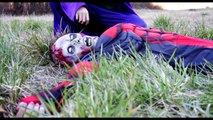 Spiderman vs Zombie vs Joker vs Frozen Elsa Kidnapped - Disney Superhero Movie in Real Lif