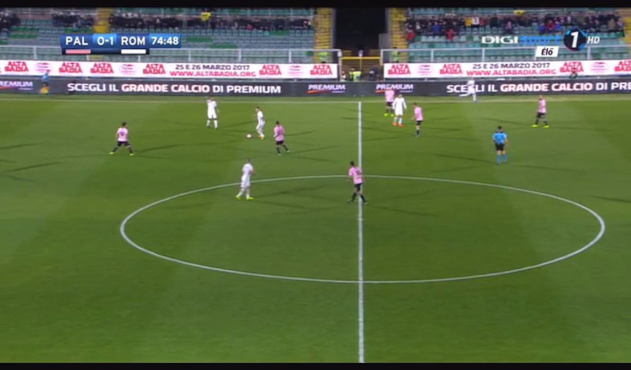 Edin Dzeko Goal HD - Palermo 0-2 AS Roma - 12.03.2017