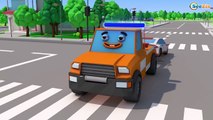 The Tow Truck helps Cars Friends - Service Vehicles Cartoons for children 3D - Cars & Trucks Stories
