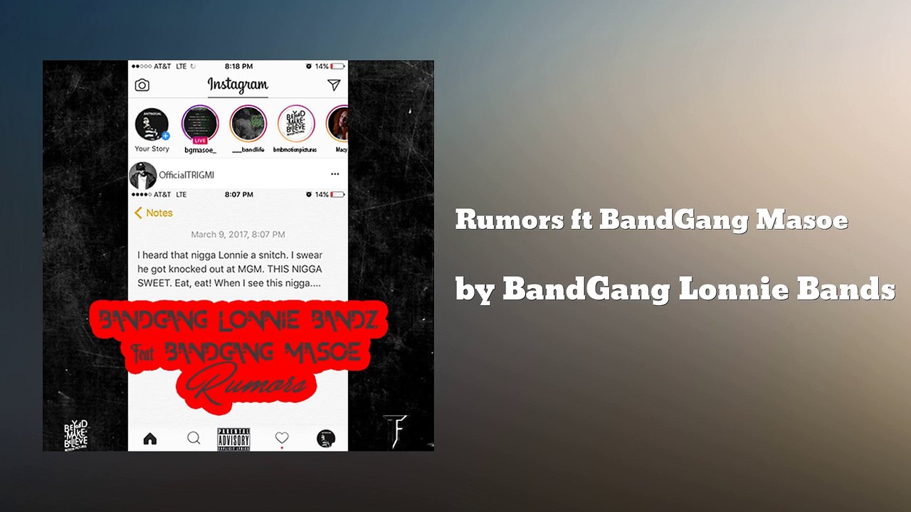 Rumors ft BandGang Masoe - BandGang Lonnie Bands