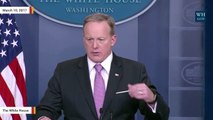 Spicer Wears American Flag Pin Upside Down During WH Press Briefing