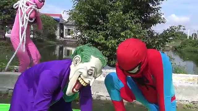 Harley Quinn vs Pink Spidergirl Snowcone prank vs spiderman & frozen Elsa vs Ariel vs Catw