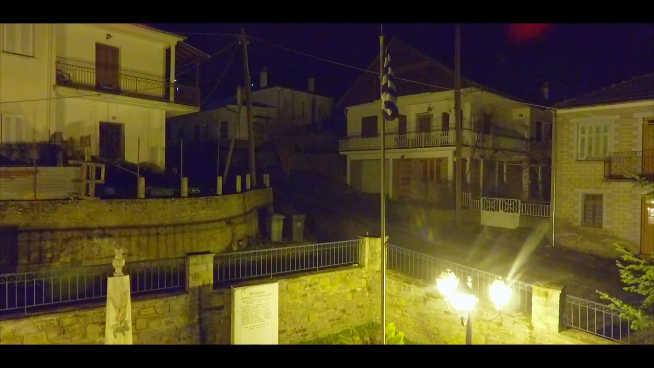 Tovoion Tv Η Νυχτερινή Όψη της Πλατείας της Κορυφής Βοΐου By Dji Phantom 4