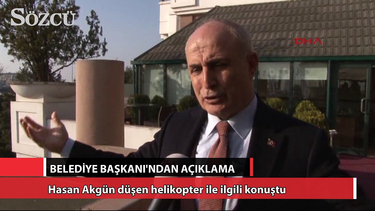 Büyükçekmece Belediye Başkanı'ndan düşen helikopterle ilgili flaş açıklama