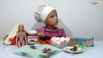 ✔ Doll Barbie and Yaroslava are preparing delicious pastry. Кукла Барби готовит печенье. Серия 28