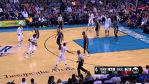 Kawhi Leonard Hit in the Head  Spurs vs Thunder  March 9, 2017  2016-17 NBA Season