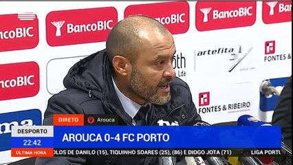 Arouca - Porto. Conferência de imprensa de Nuno Espírito Santo