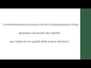 Partecipazione civica, l'amministrazione in ascolto