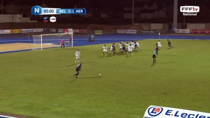 Coup franc malchanceux pour Belfort puisqu'ils avaient marqués après la faute