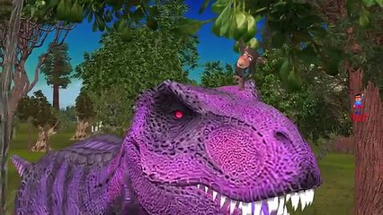 Colours Dinosaurs Finger Family - Gorilla cartoon Finger Family Nursery Rhymes 3d Animatio
