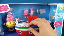 Peppa Pig Grandpa Pigs Holiday Boat Playset with Stop-Motion Animation and Surprise Peppa