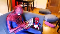 Розовый беременных Человек-паук и Человек-паук! SPIDERBABY РОДИЛСЯ! Супергерой удовольствие кино в реальной жизни