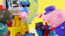 Peppa Pig Helter Skelter Slide Playground Play Doh Ice Cream with Peppapig and Friends by