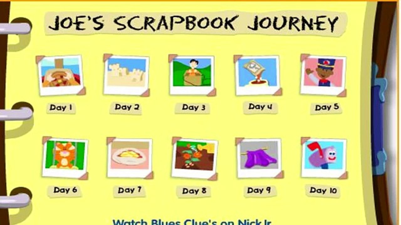 BLUES CLUES - Joes Scrapbook Journey - New Blues Clues Game - Online Game HD - Gameplay