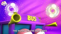 Wheels on the bus go round and round | 3D Nursery Rhymes | Baby Songs