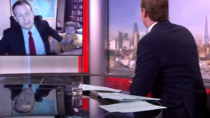 Robert Kelly's live BBC interview gatecrashed by his kids