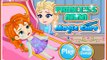 Congelado Princesa Elsa y Anna, las Lesiones y el Cuidado del Bebé de la Princesa de Disney, Juegos para Niños