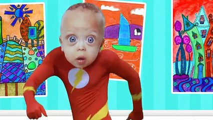 Baby Captain America Balloon Songs with Superheroes Finger Family Nursery Rhymes for Learn