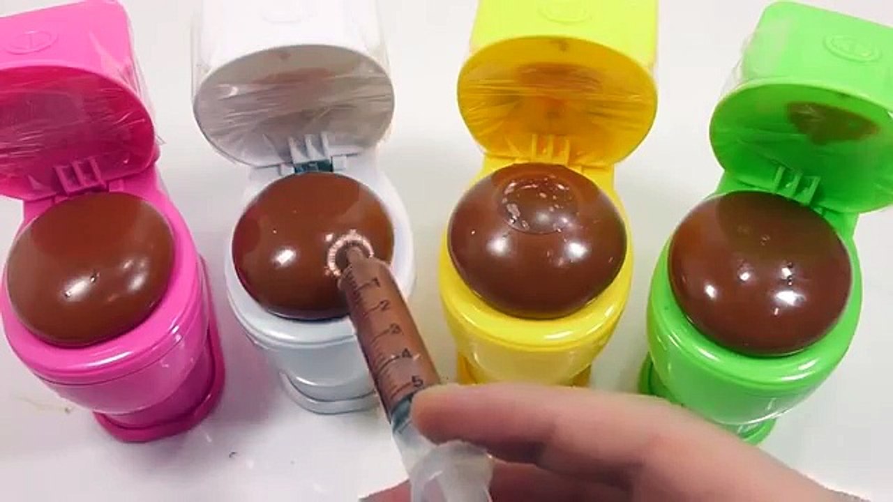 DIY How To Make Hand Finger Mark Colors Sand Learn Colors Slime Chocolate Poop