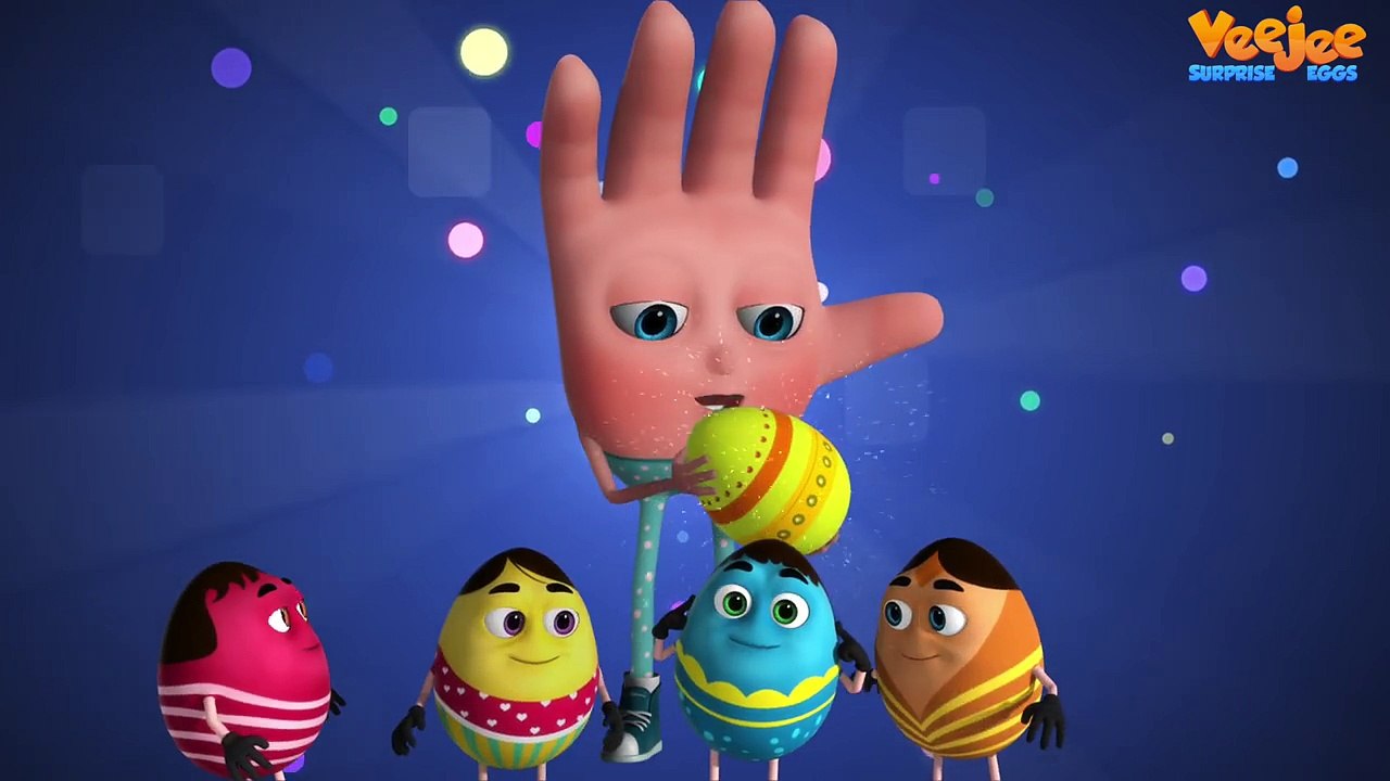 Яйца Семья палец питомник рифмы сюрприз видео veejee | 3d