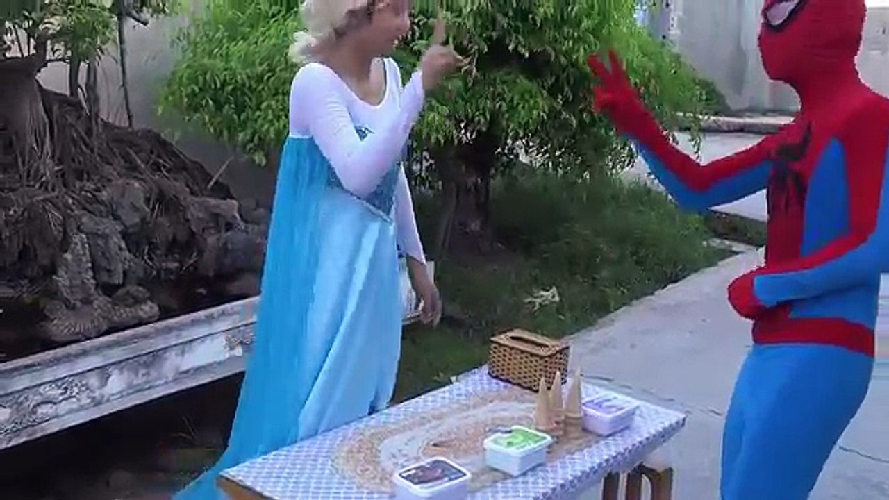 FROZEN ELSA vs ORBEEZ BATH vs Spiderman vs Joker Pranks Candy Bubble Funny Superheroes mov