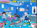 Disney Frozen Princess Elsa Anna Rapunzel and Ariel Baby Room Decoration Games Compilation